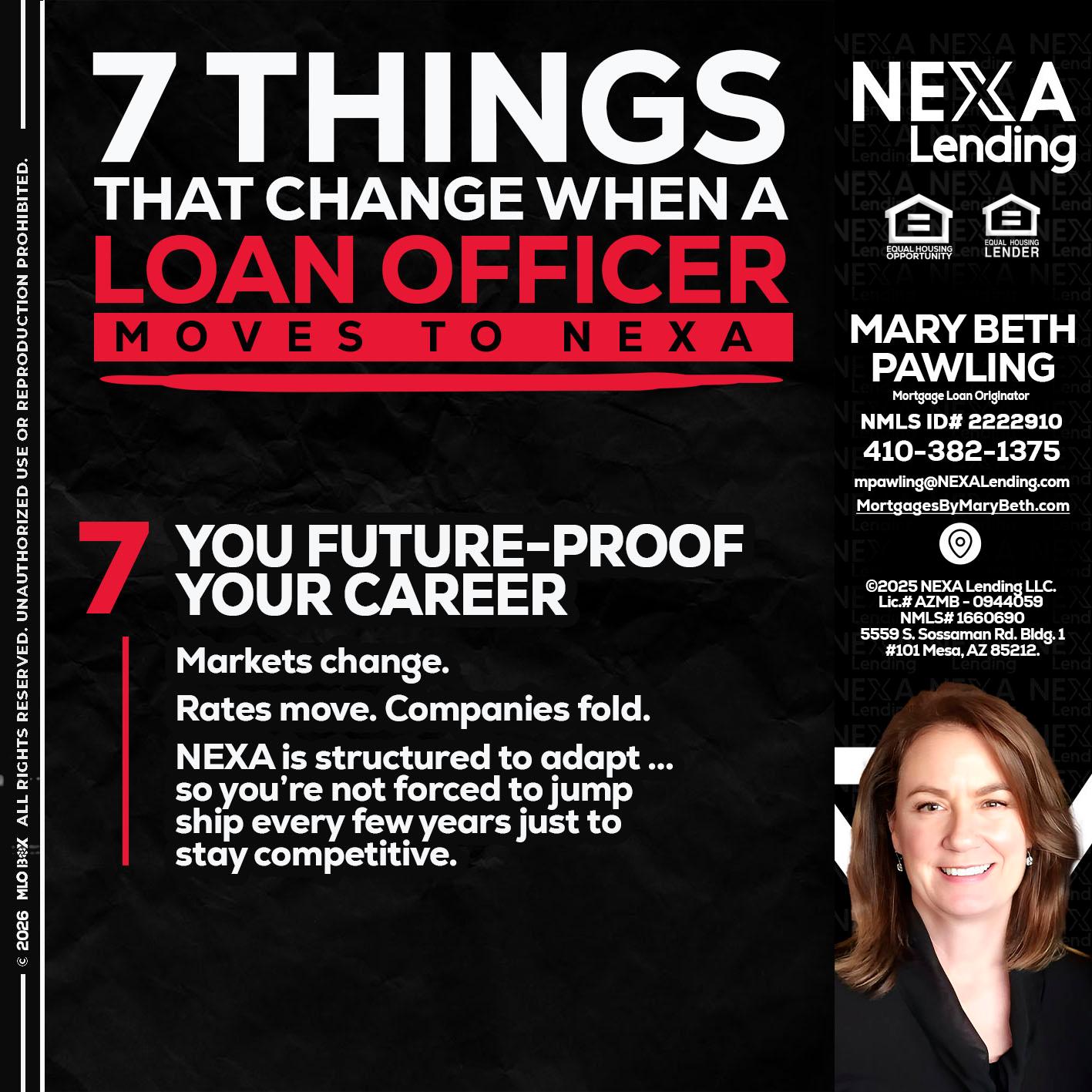 7 THINGS (7) - Mary Beth Pawling -Mortgage Loan Originator