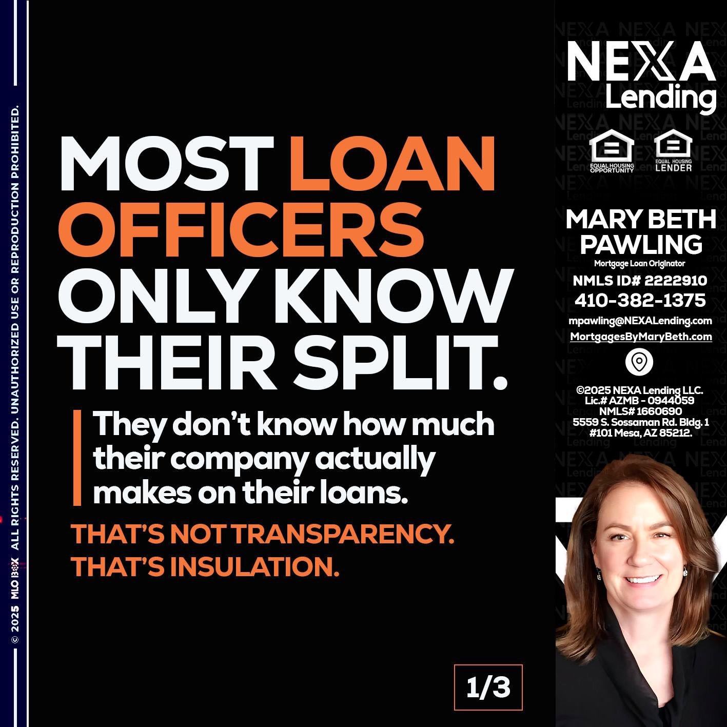 1 OF 3 - Mary Beth Pawling -Mortgage Loan Originator