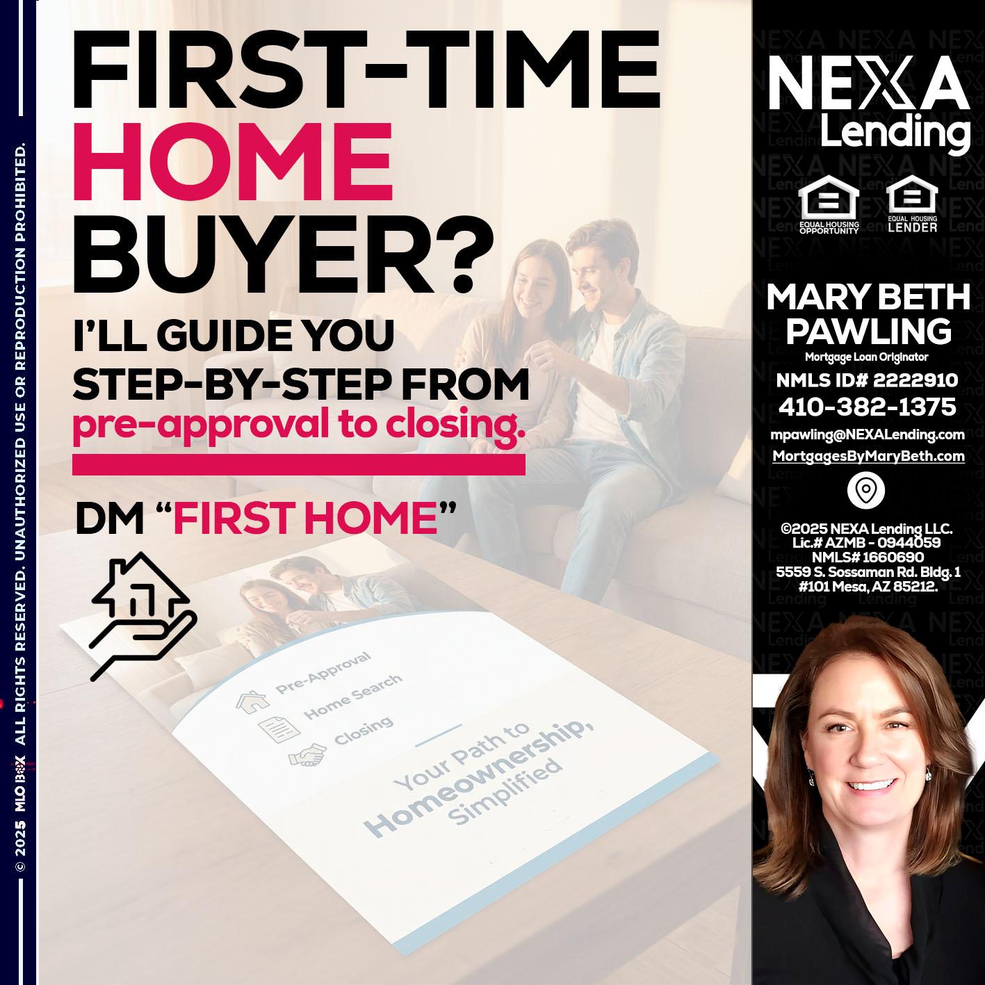 first time home buyer - Mary Beth Pawling -Mortgage Loan Originator