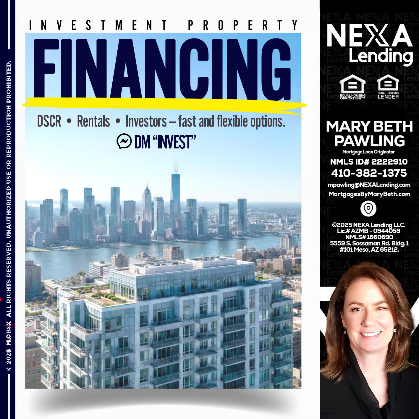 FINANCING - Mary Beth Pawling -Mortgage Loan Originator