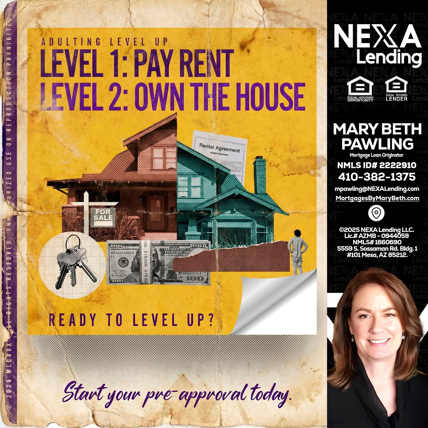 LEVEL 1 - Mary Beth Pawling -Mortgage Loan Originator