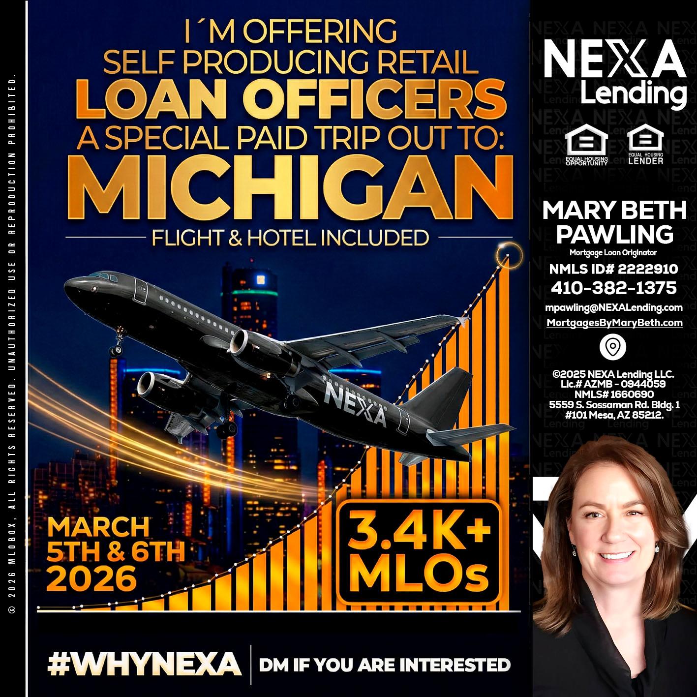 MICHIGAN - Mary Beth Pawling -Mortgage Loan Originator