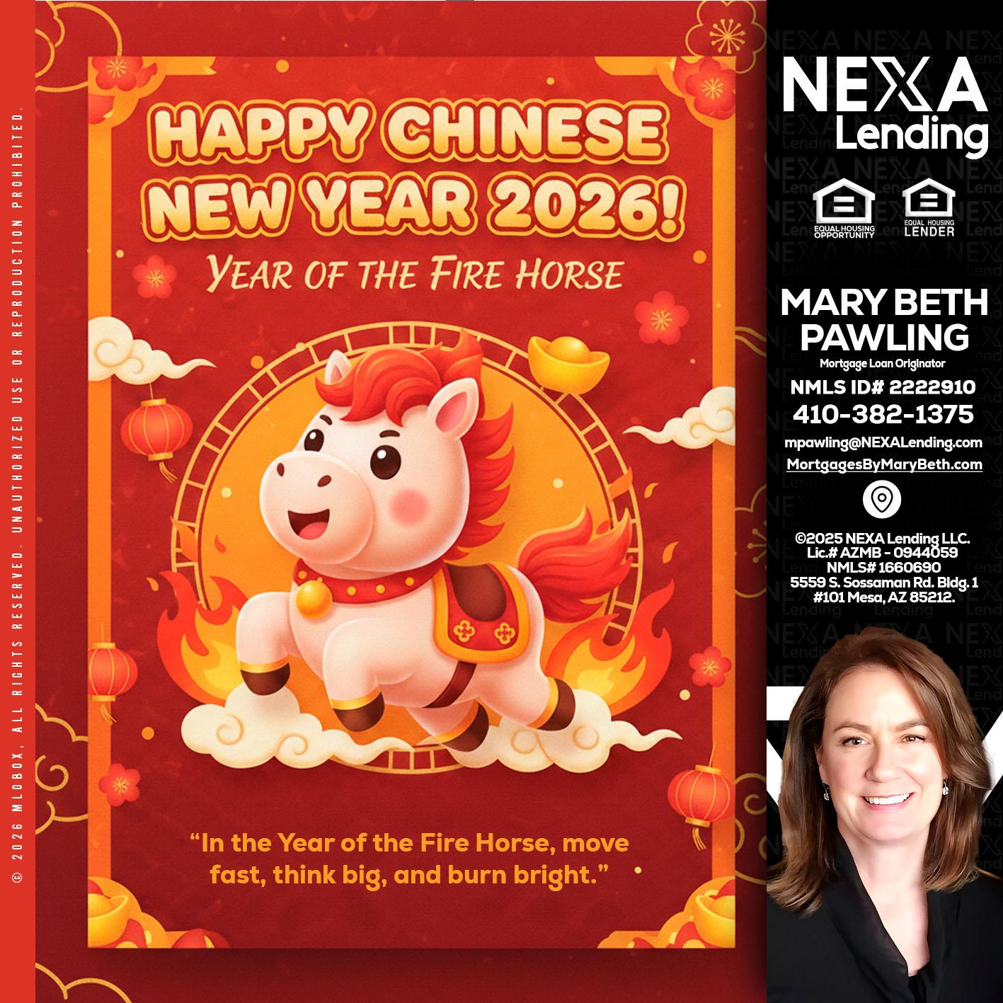 happy Chinese new year - Mary Beth Pawling -Mortgage Loan Originator