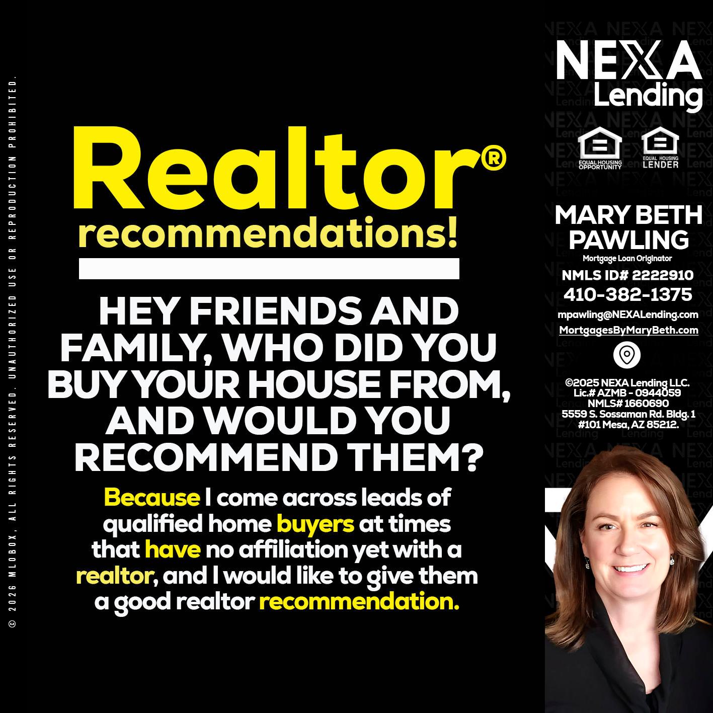 REALTOR - Mary Beth Pawling -Mortgage Loan Originator