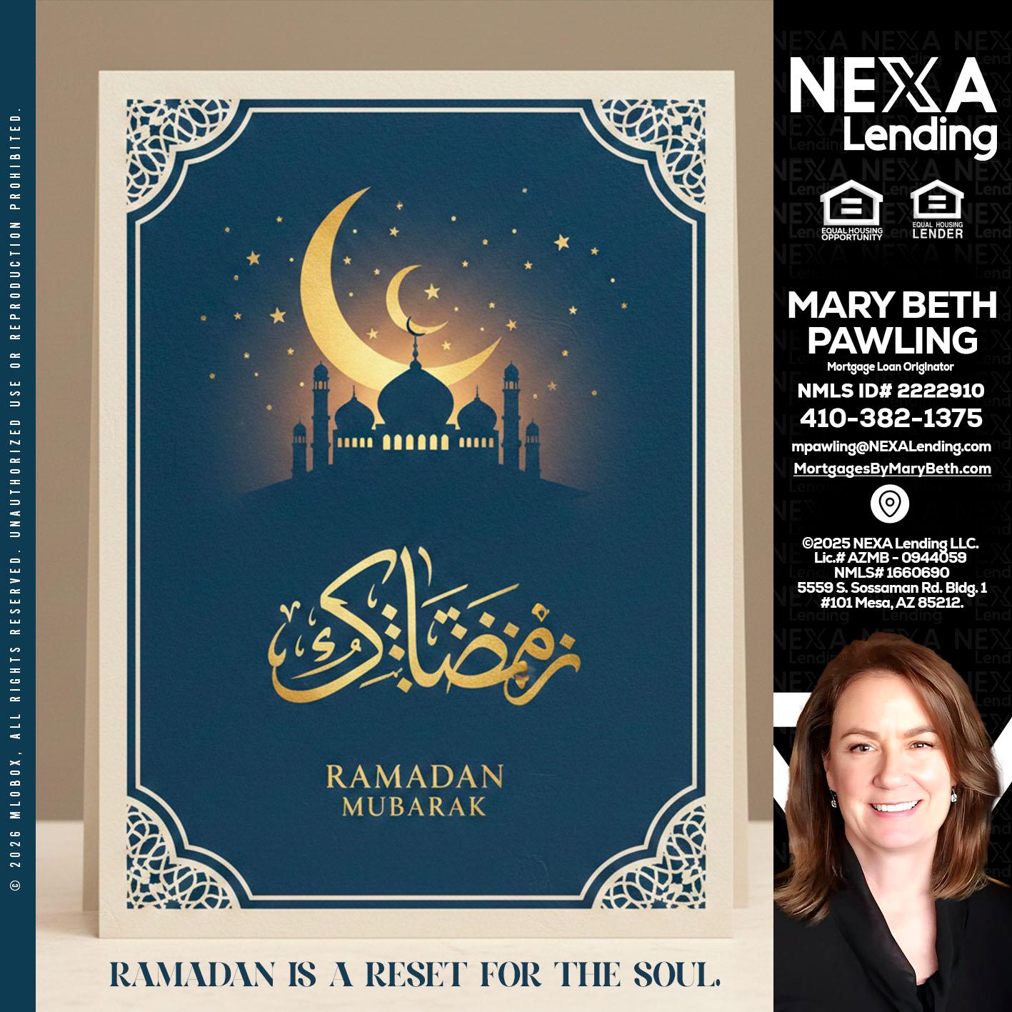 HAPPY RAMADAN - Mary Beth Pawling -Mortgage Loan Originator