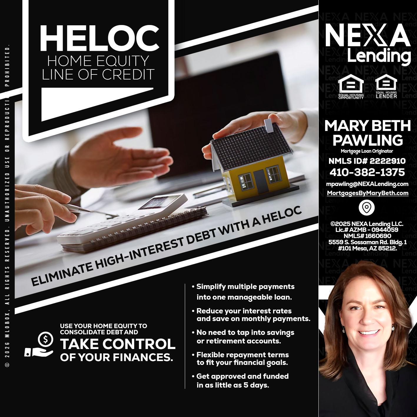 HELOC - Mary Beth Pawling -Mortgage Loan Originator