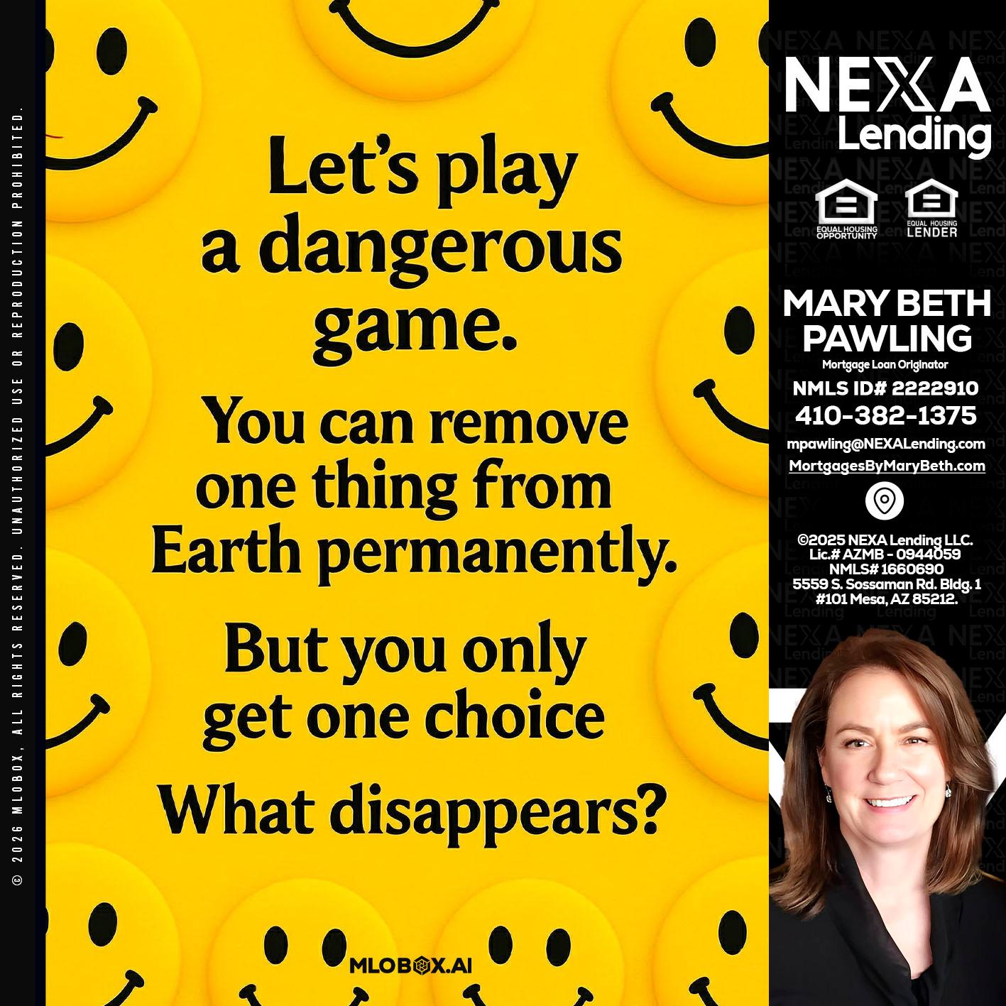 LETS PLAY - Mary Beth Pawling -Mortgage Loan Originator