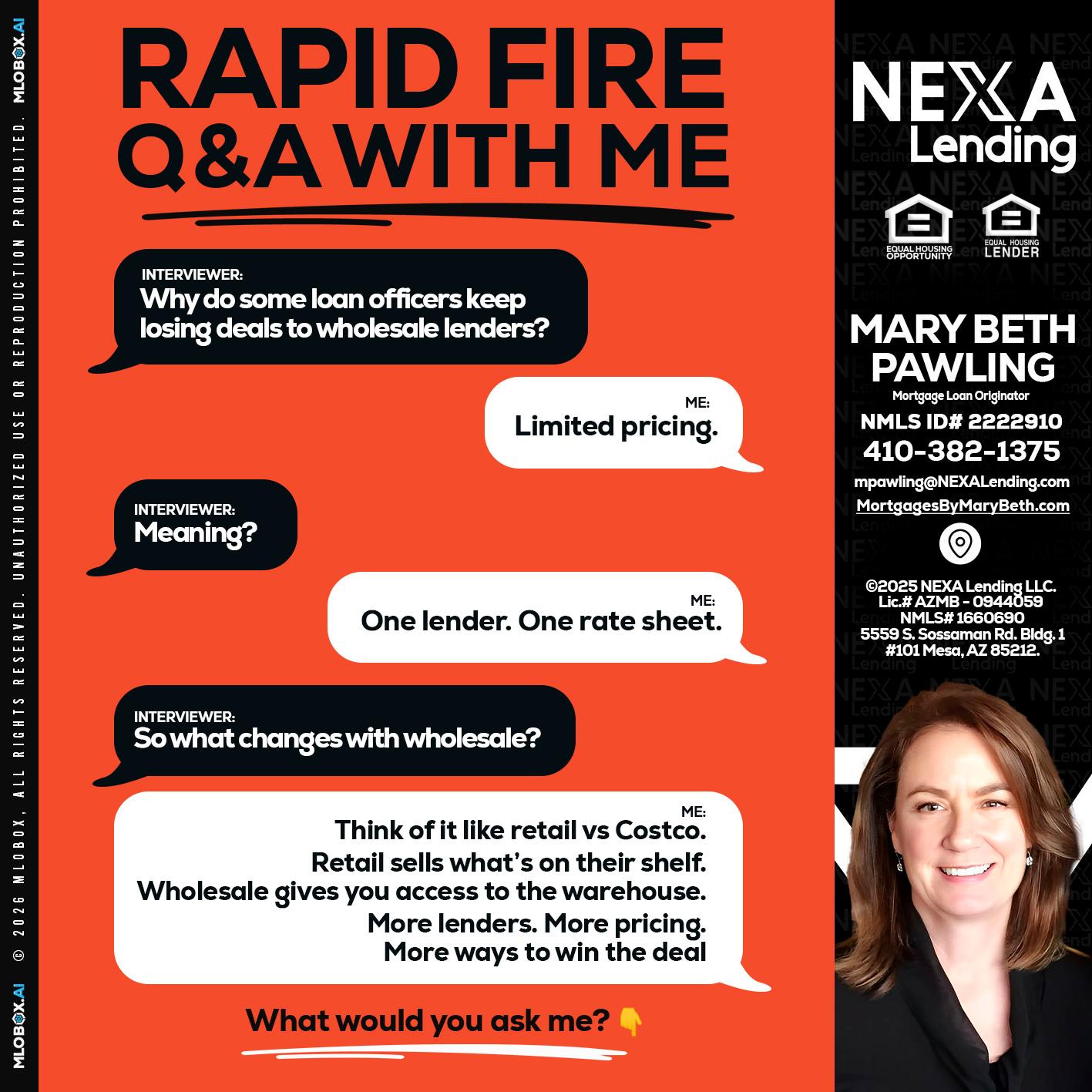 Q&A - Mary Beth Pawling -Mortgage Loan Originator