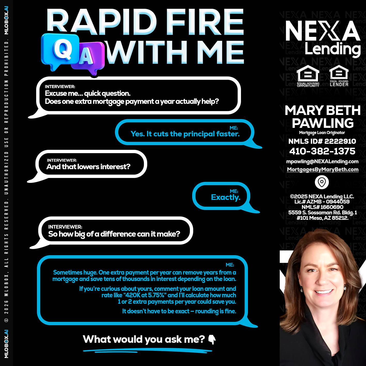 RAPID Q&A - Mary Beth Pawling -Mortgage Loan Originator