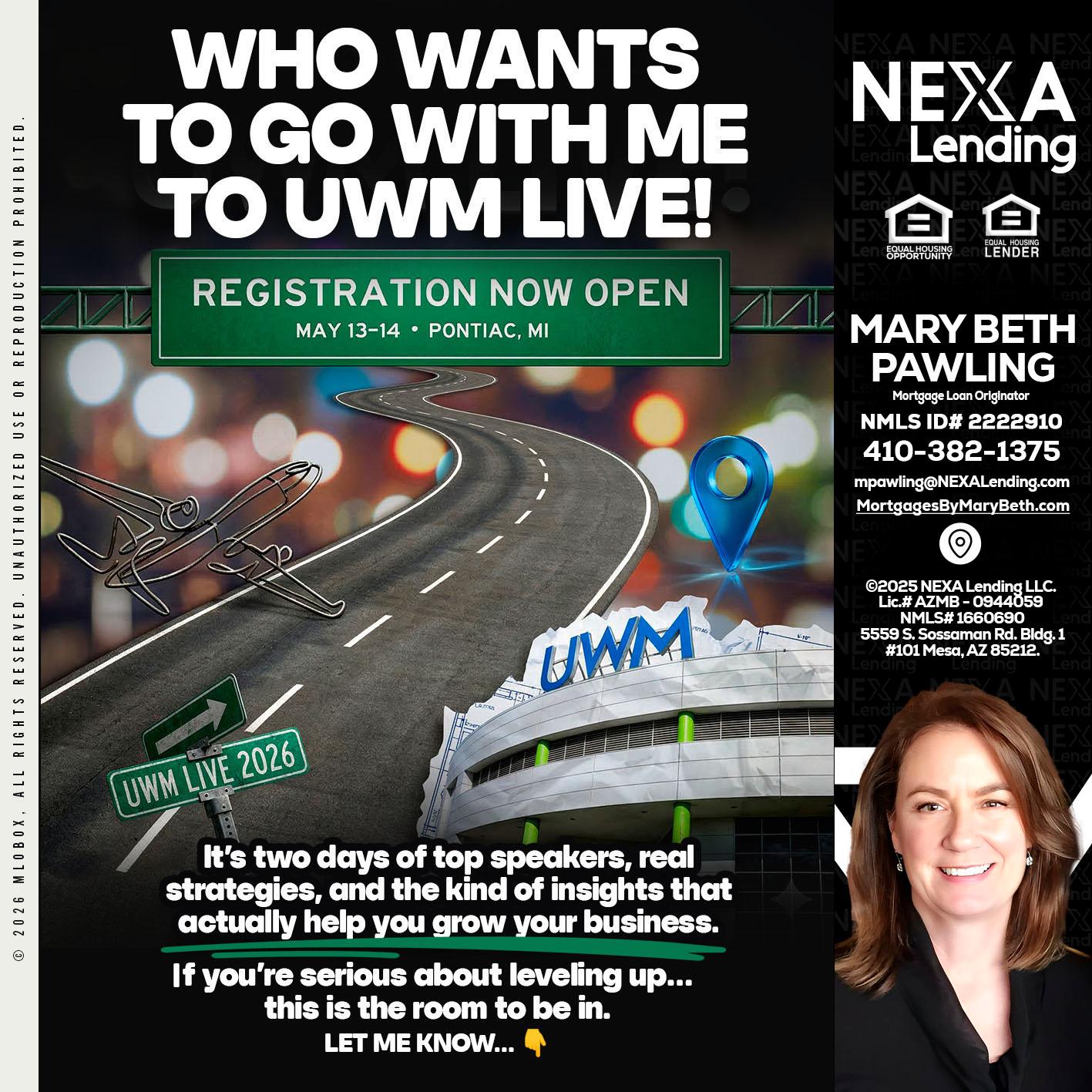 WHO WANTS - Mary Beth Pawling -Mortgage Loan Originator