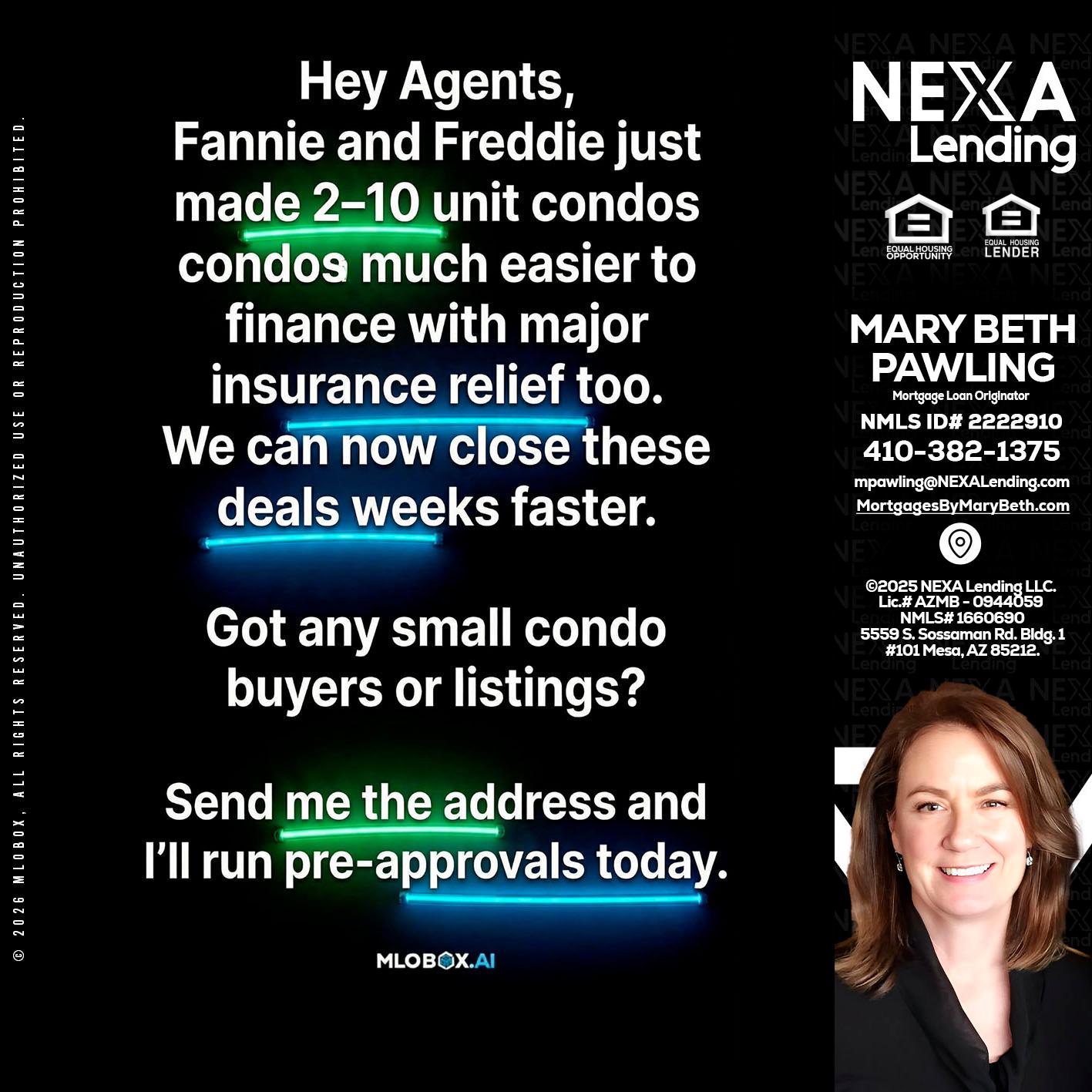 HEY AGENTS - Mary Beth Pawling -Mortgage Loan Originator