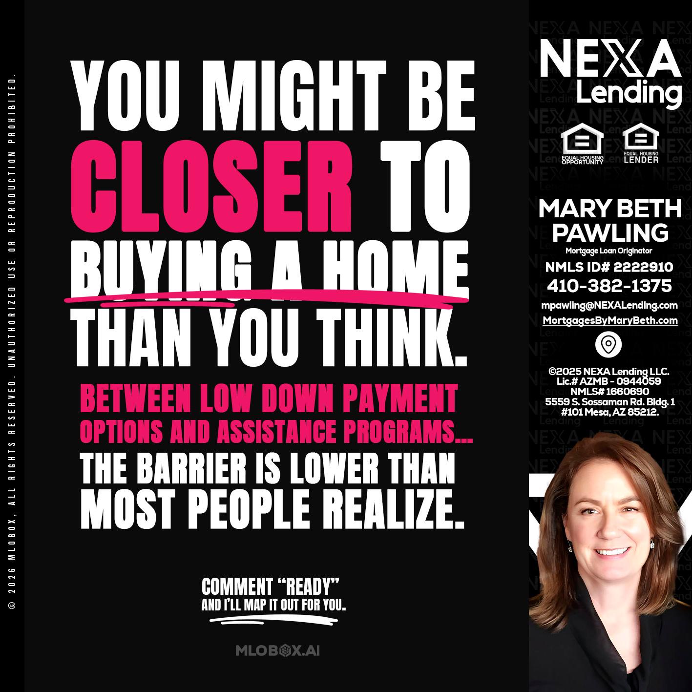YOU MIGHT BE - Mary Beth Pawling -Mortgage Loan Originator