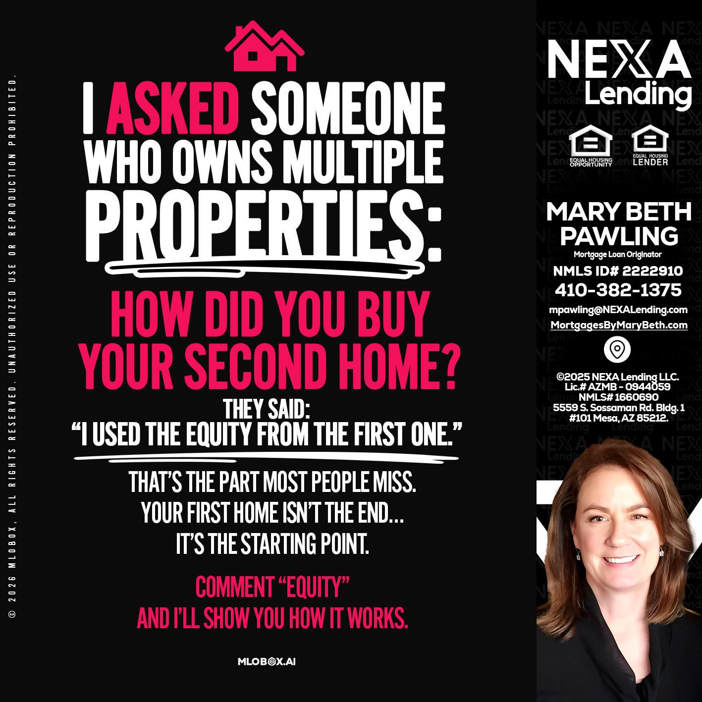 I ASKED SOMEONE - Mary Beth Pawling -Mortgage Loan Originator
