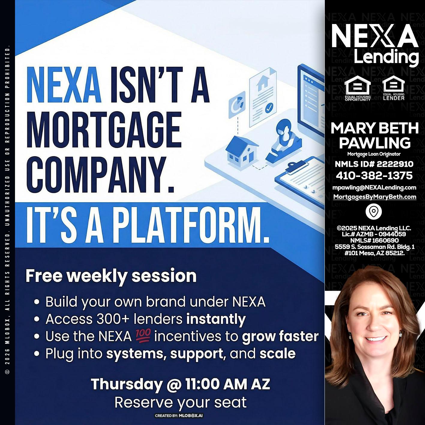 NEXA ISNT - Mary Beth Pawling -Mortgage Loan Originator