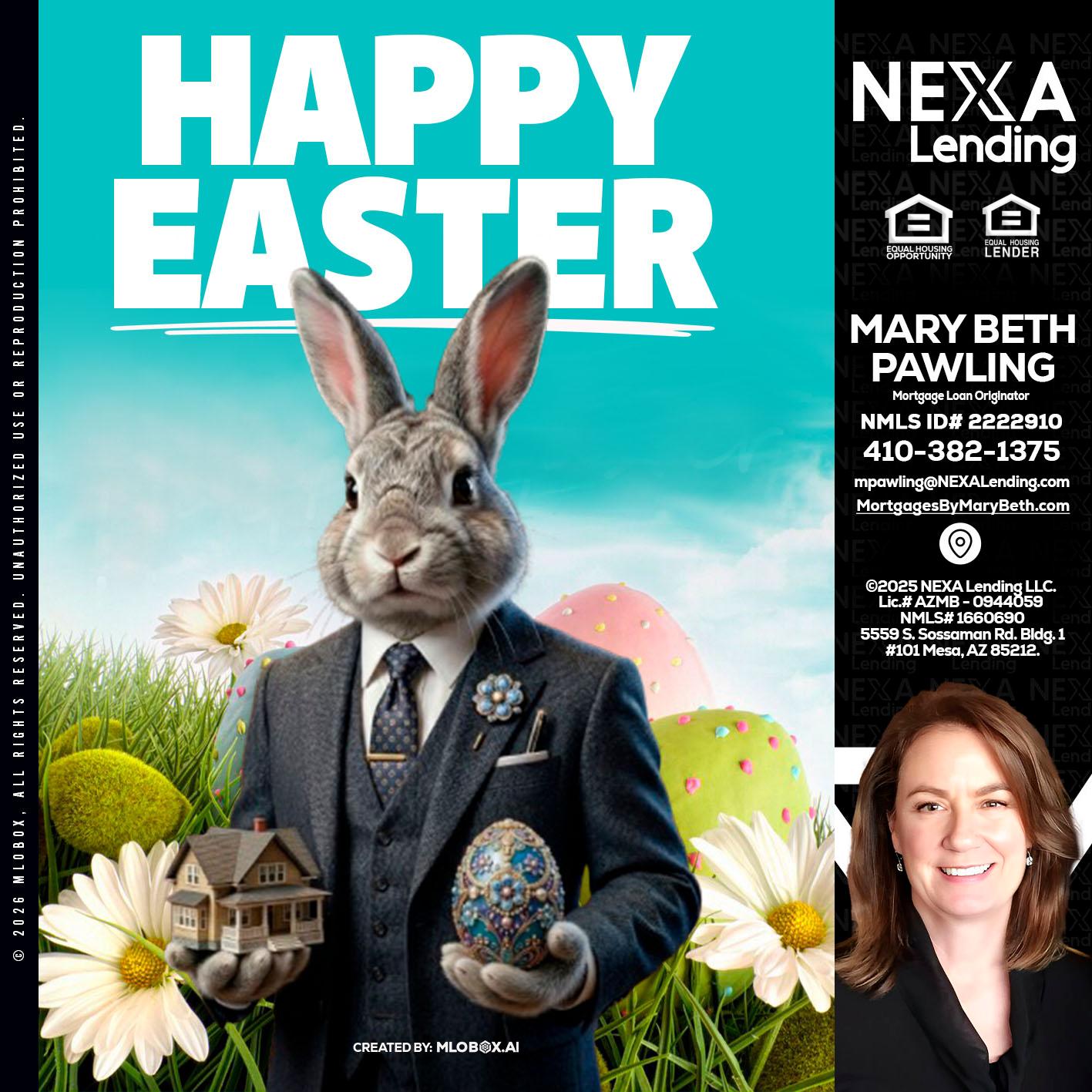 HAPPY EASTER - Mary Beth Pawling -Mortgage Loan Originator