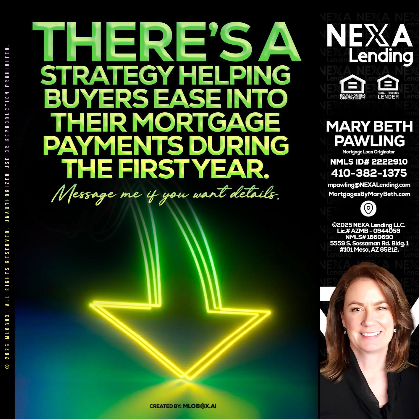 THERES A STATEGY - Mary Beth Pawling -Mortgage Loan Originator