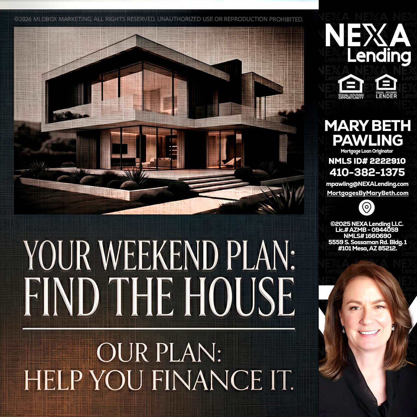 YOUR WEEKEND PLAN - Mary Beth Pawling -Mortgage Loan Originator