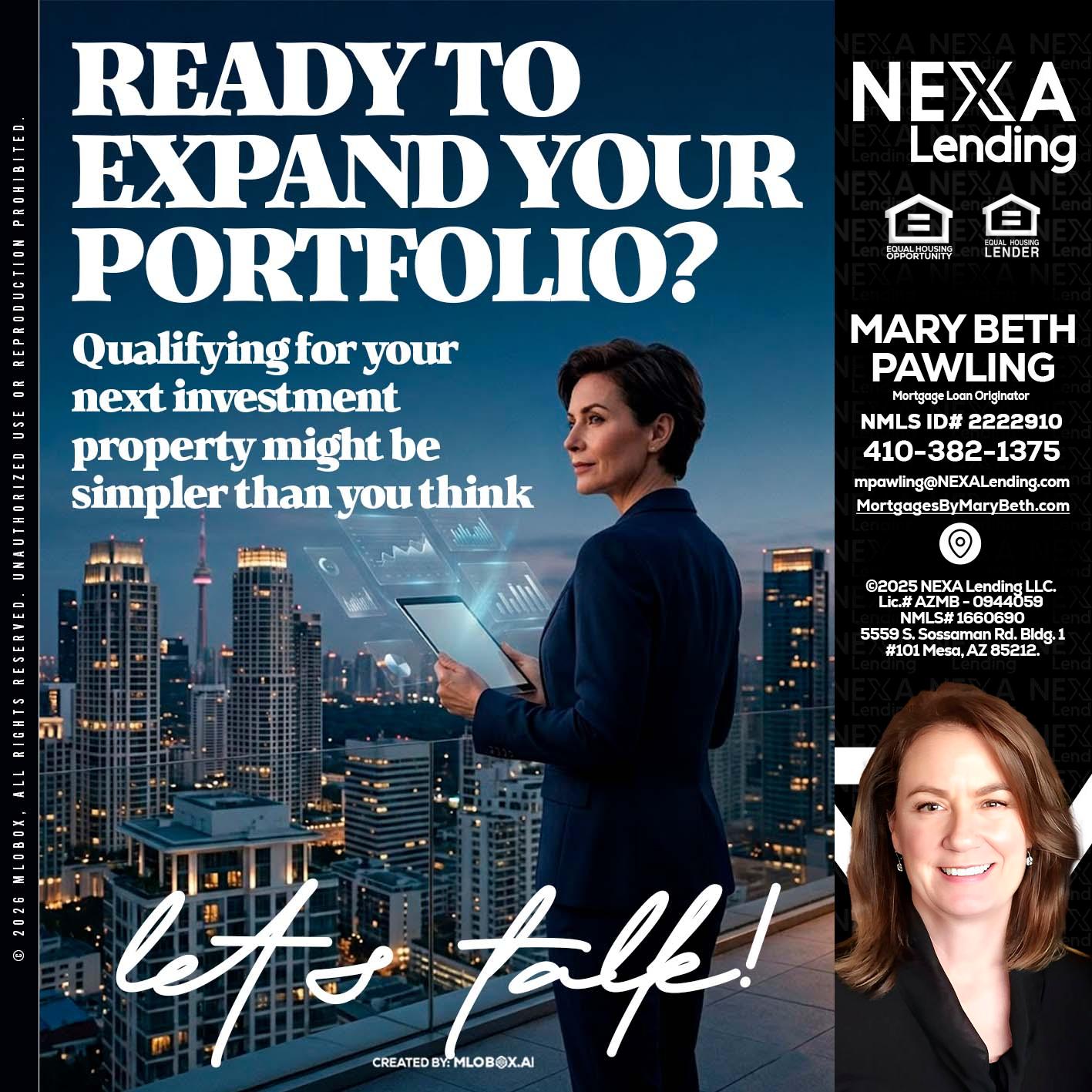 READY TO EXPAND - Mary Beth Pawling -Mortgage Loan Originator