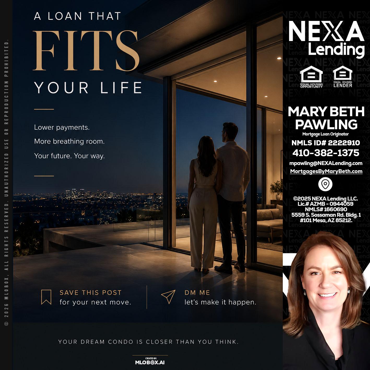 LOANS THAT FIT - Mary Beth Pawling -Mortgage Loan Originator