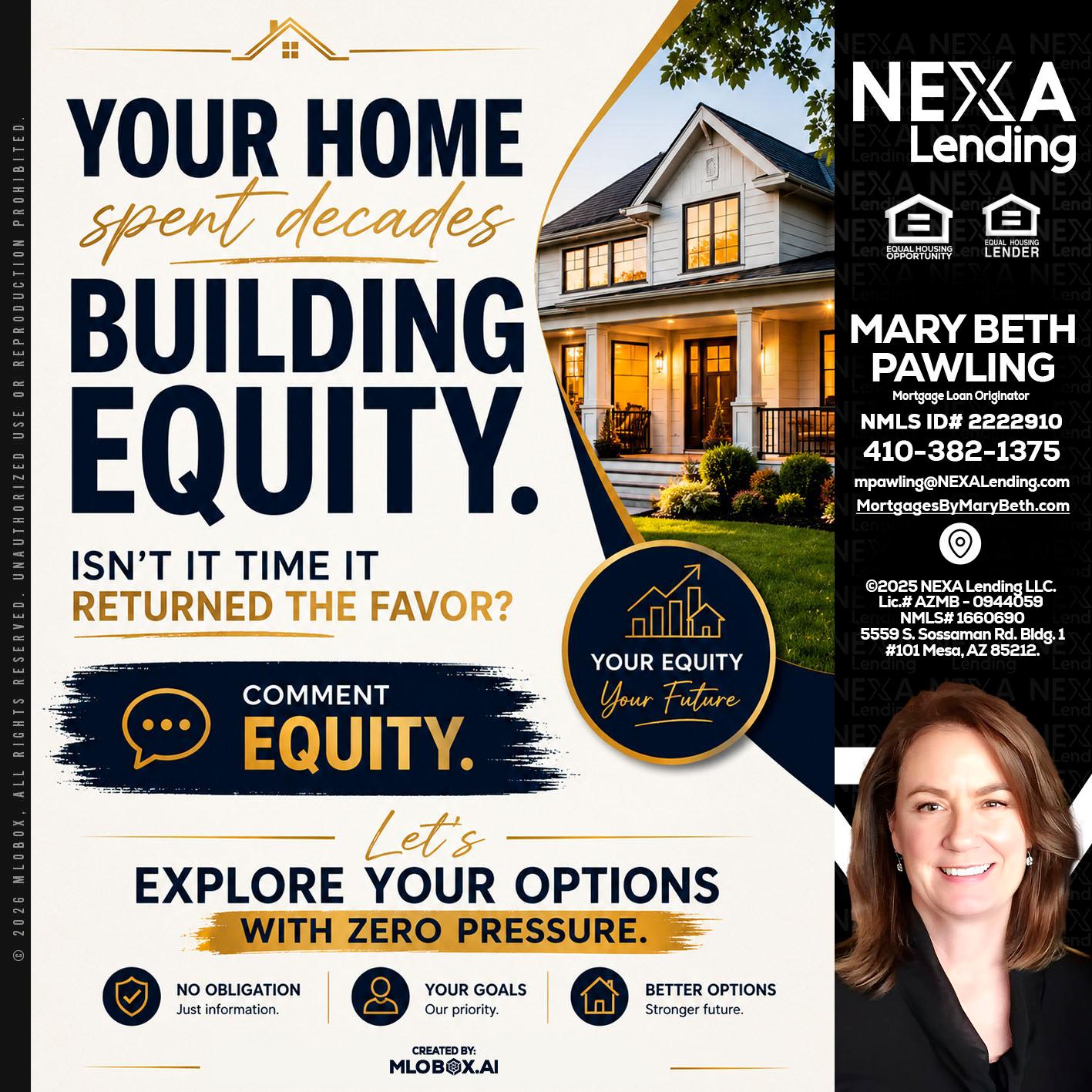 building equity - Mary Beth Pawling -Mortgage Loan Originator