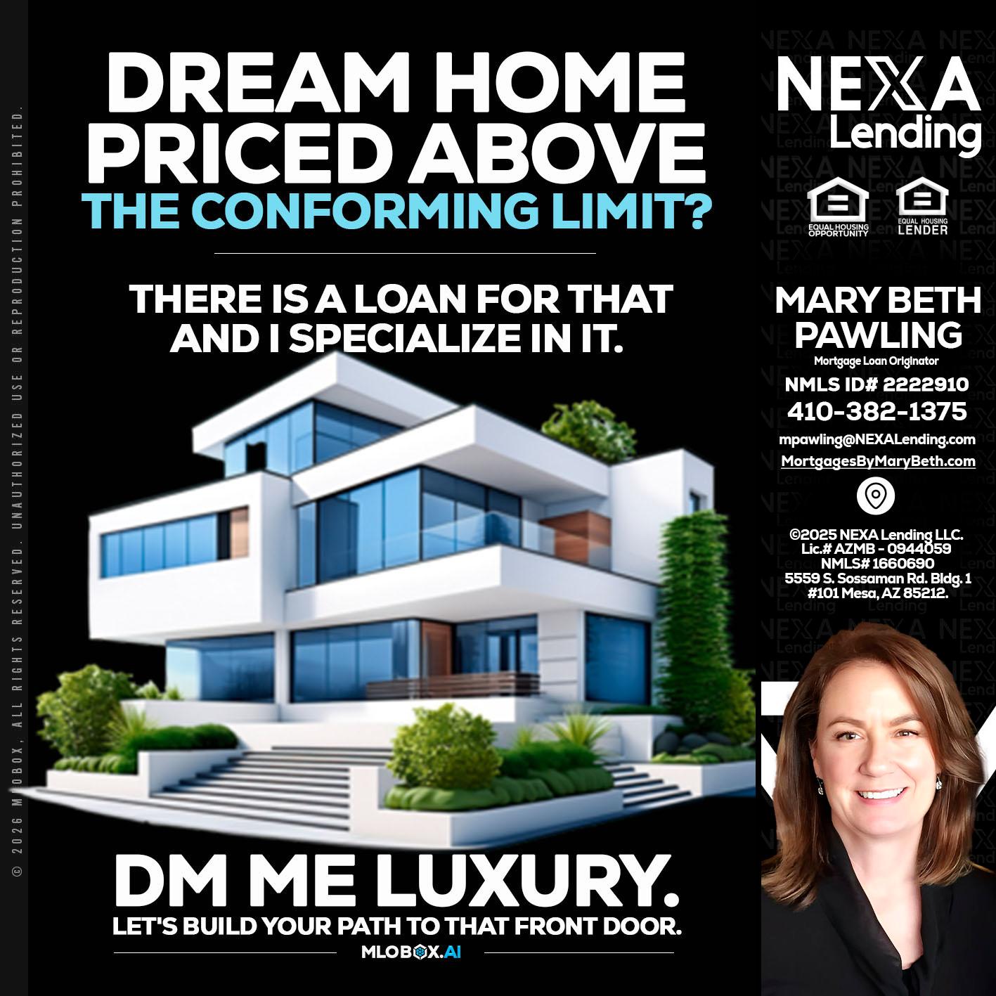 DREAM HOME - Mary Beth Pawling -Mortgage Loan Originator
