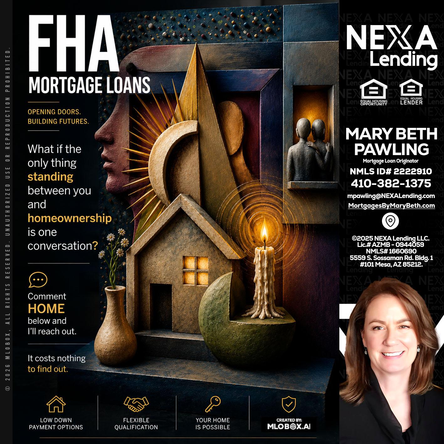 FHA - Mary Beth Pawling -Mortgage Loan Originator