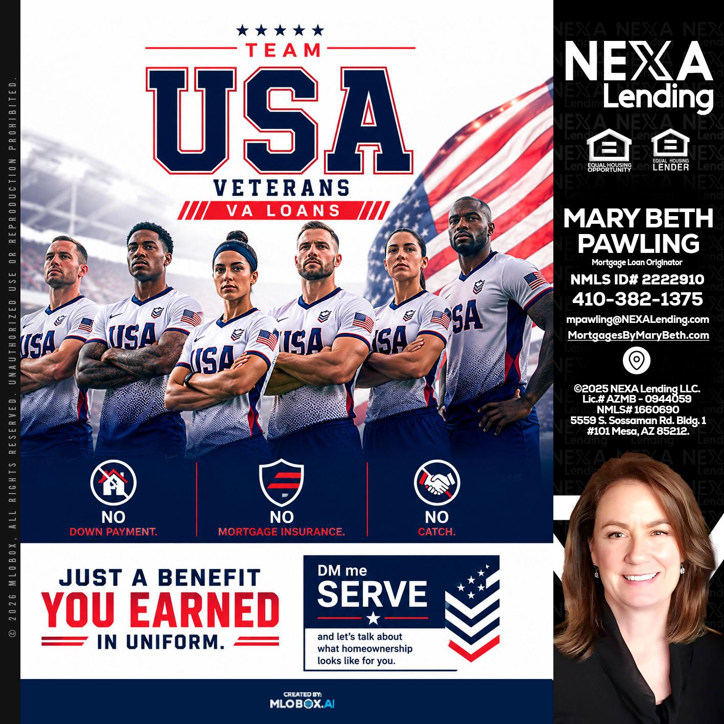 USA TEAM - Mary Beth Pawling -Mortgage Loan Originator