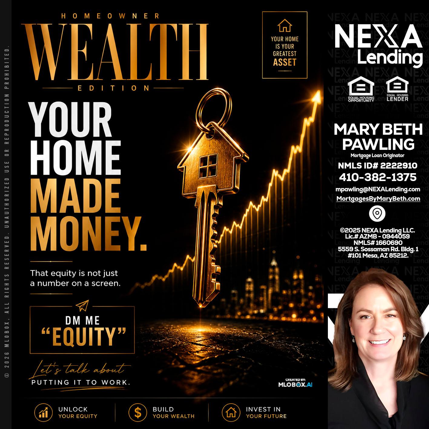 YOUR HOME MADE - Mary Beth Pawling -Mortgage Loan Originator