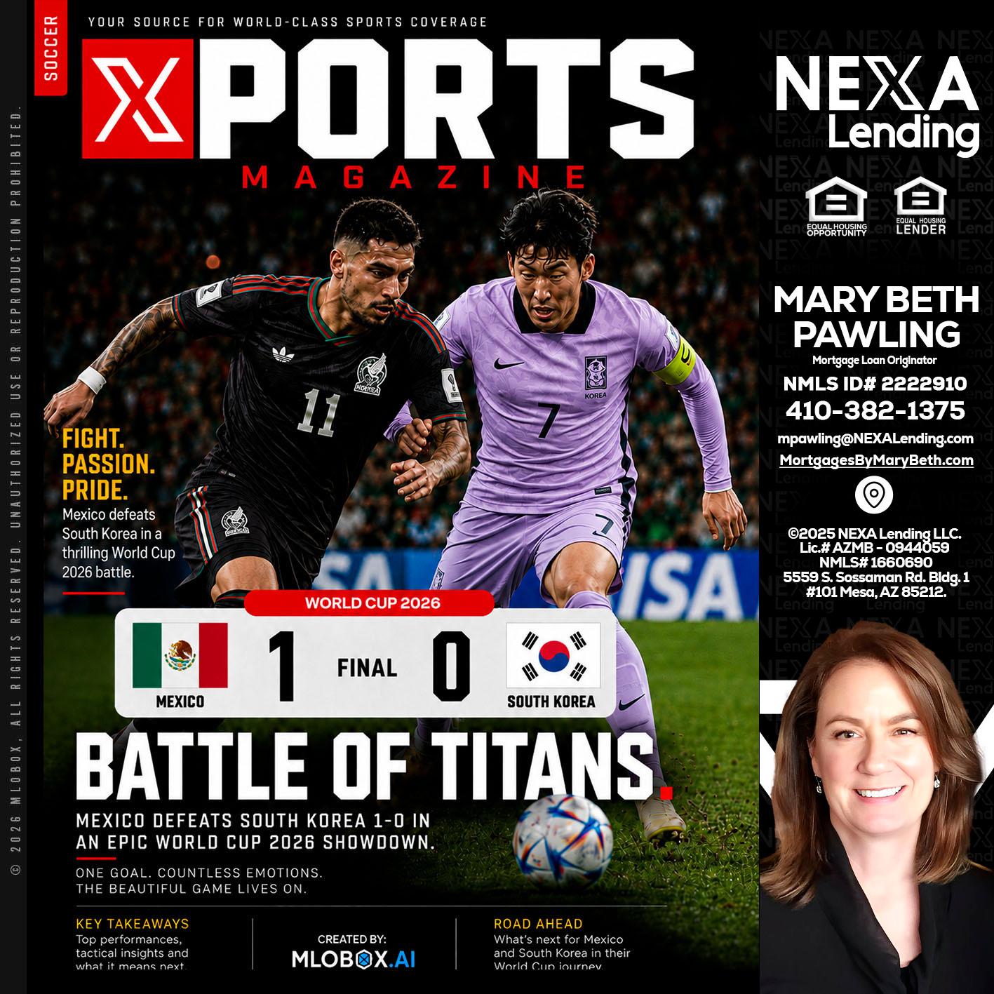 XPORTS MAGAZINE - Mary Beth Pawling -Mortgage Loan Originator