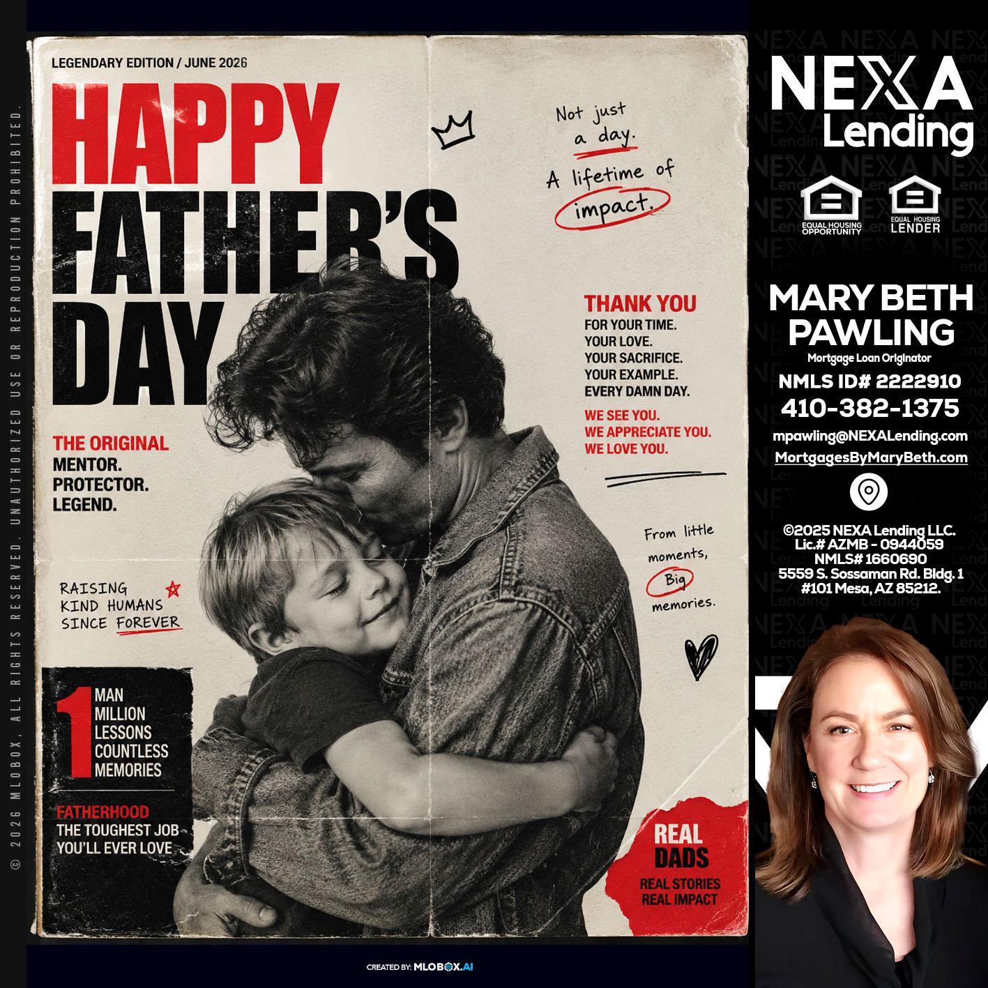 HAPPY FATHERS DAY - Mary Beth Pawling -Mortgage Loan Originator