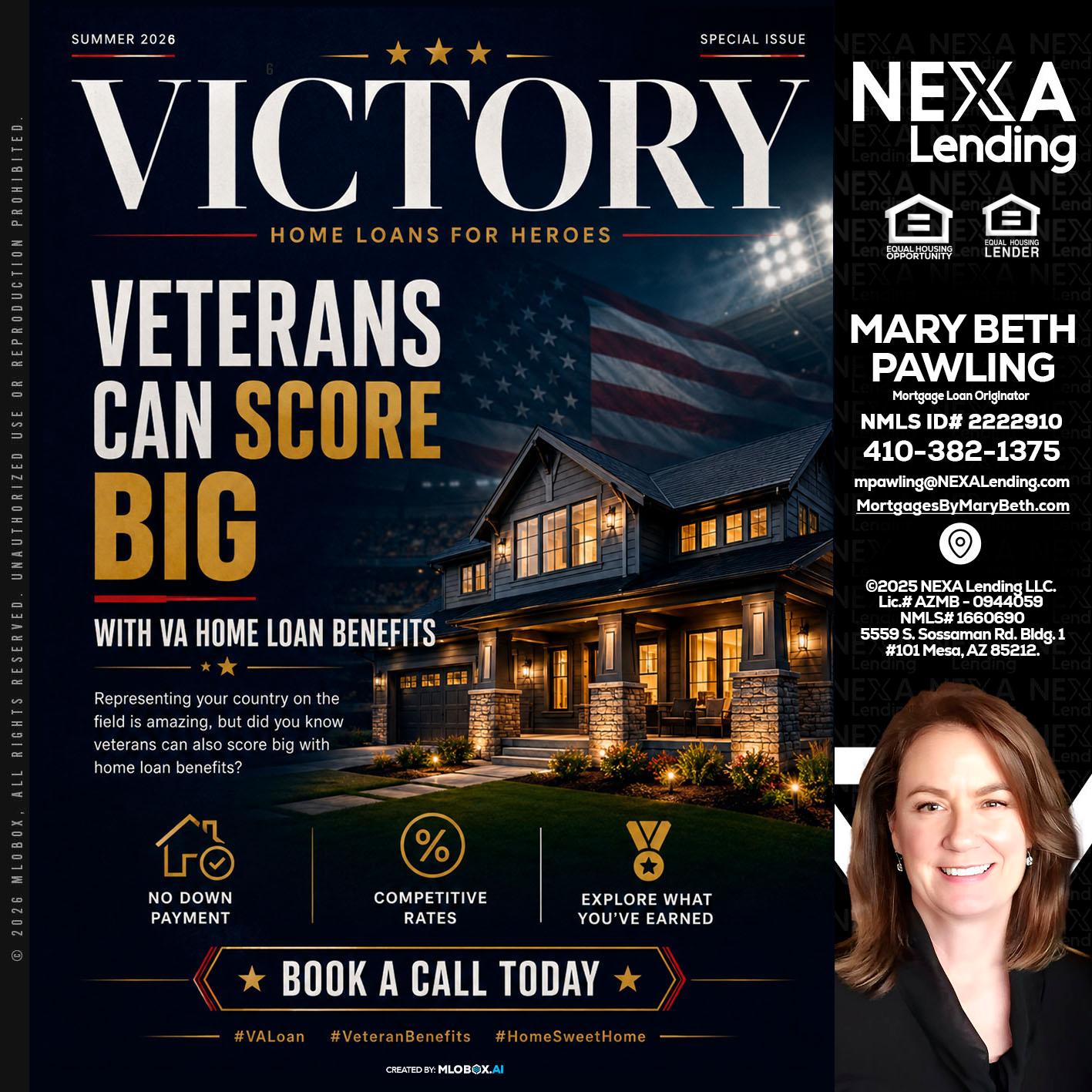 VICTORY - Mary Beth Pawling -Mortgage Loan Originator