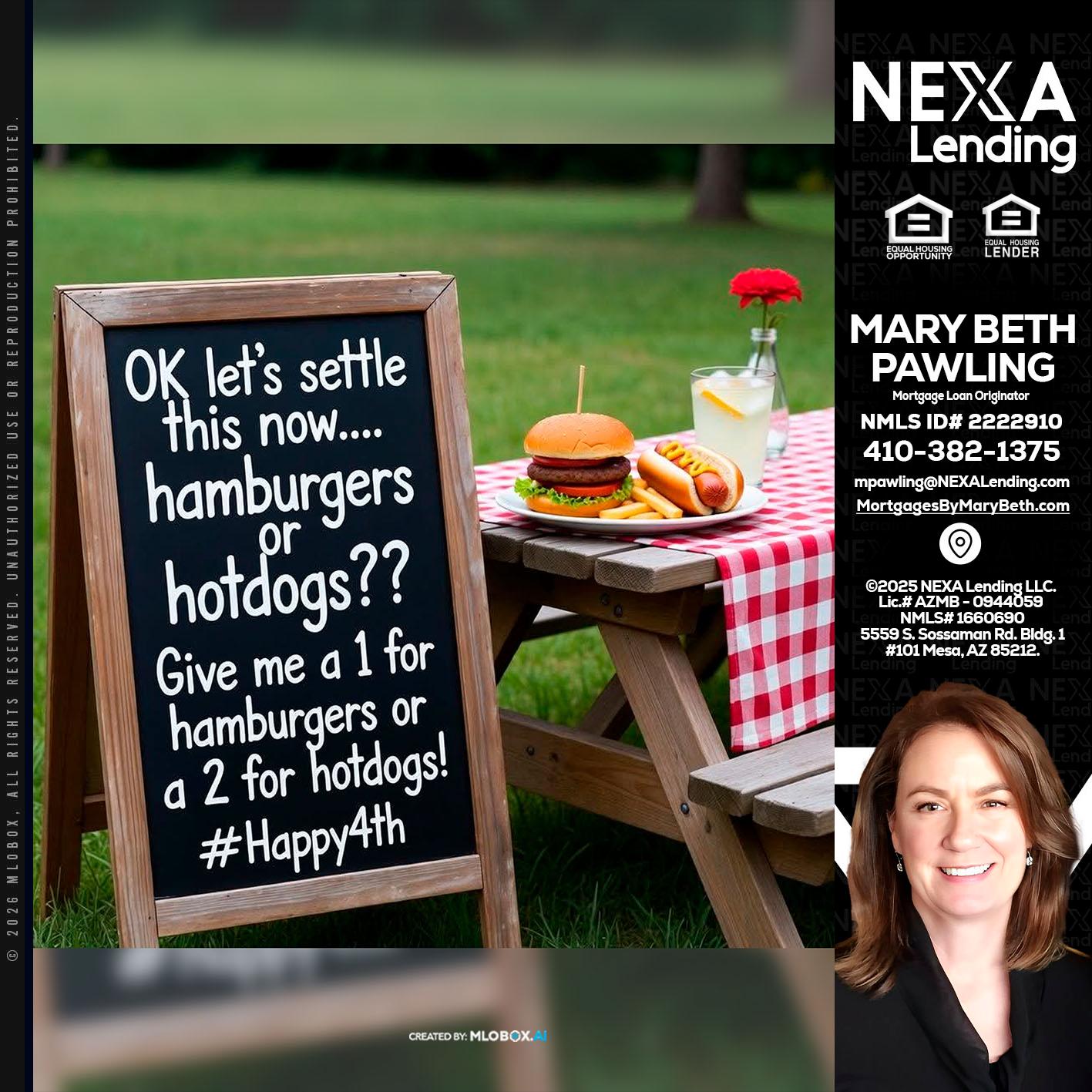 let settle this - Mary Beth Pawling -Mortgage Loan Originator