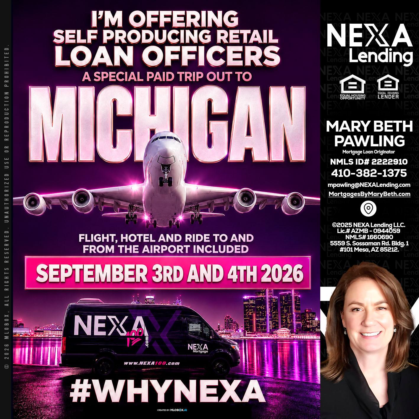 MICHIGAN TRIP - Mary Beth Pawling -Mortgage Loan Originator