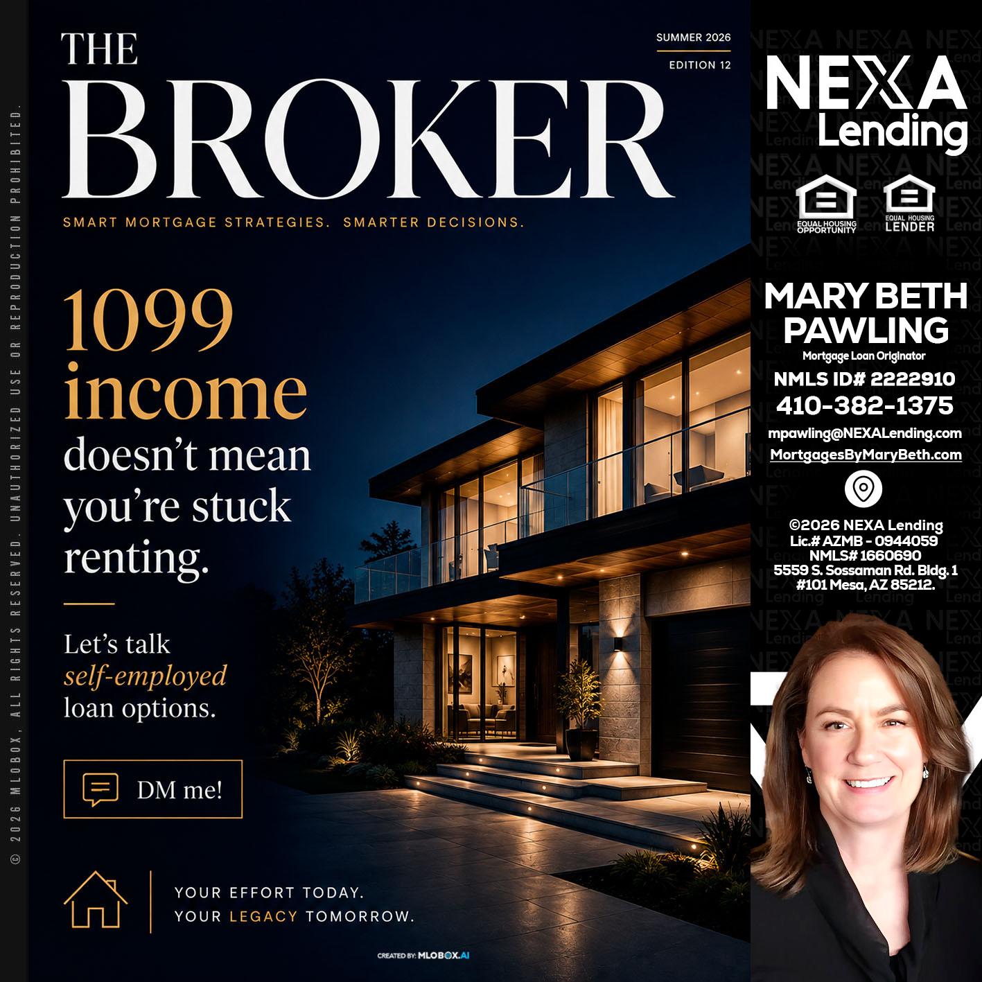THE BROKER - Mary Beth Pawling -Mortgage Loan Originator