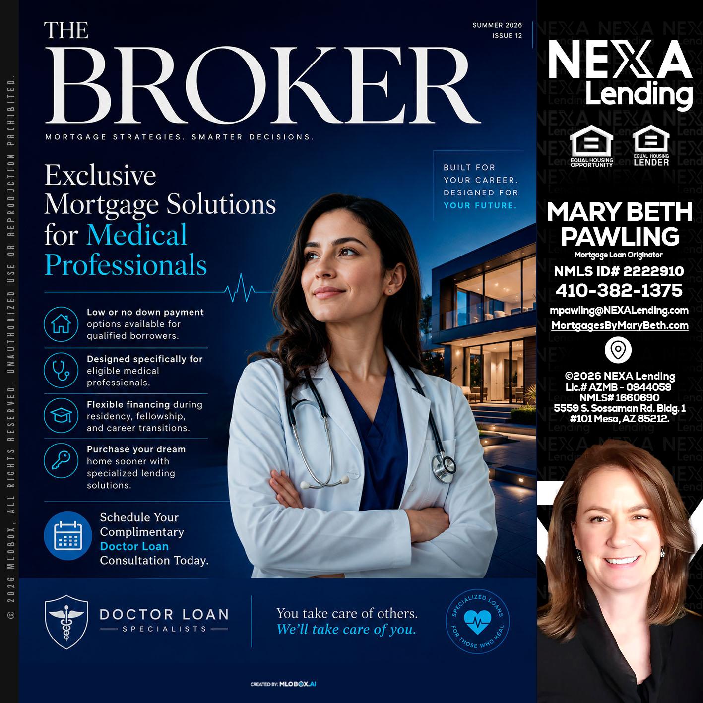 THE BROKER - Mary Beth Pawling -Mortgage Loan Originator