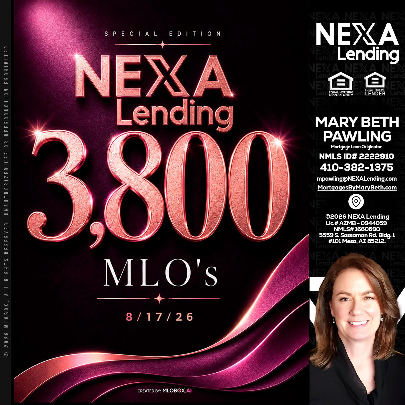 3800 MLOs - Mary Beth Pawling -Mortgage Loan Originator