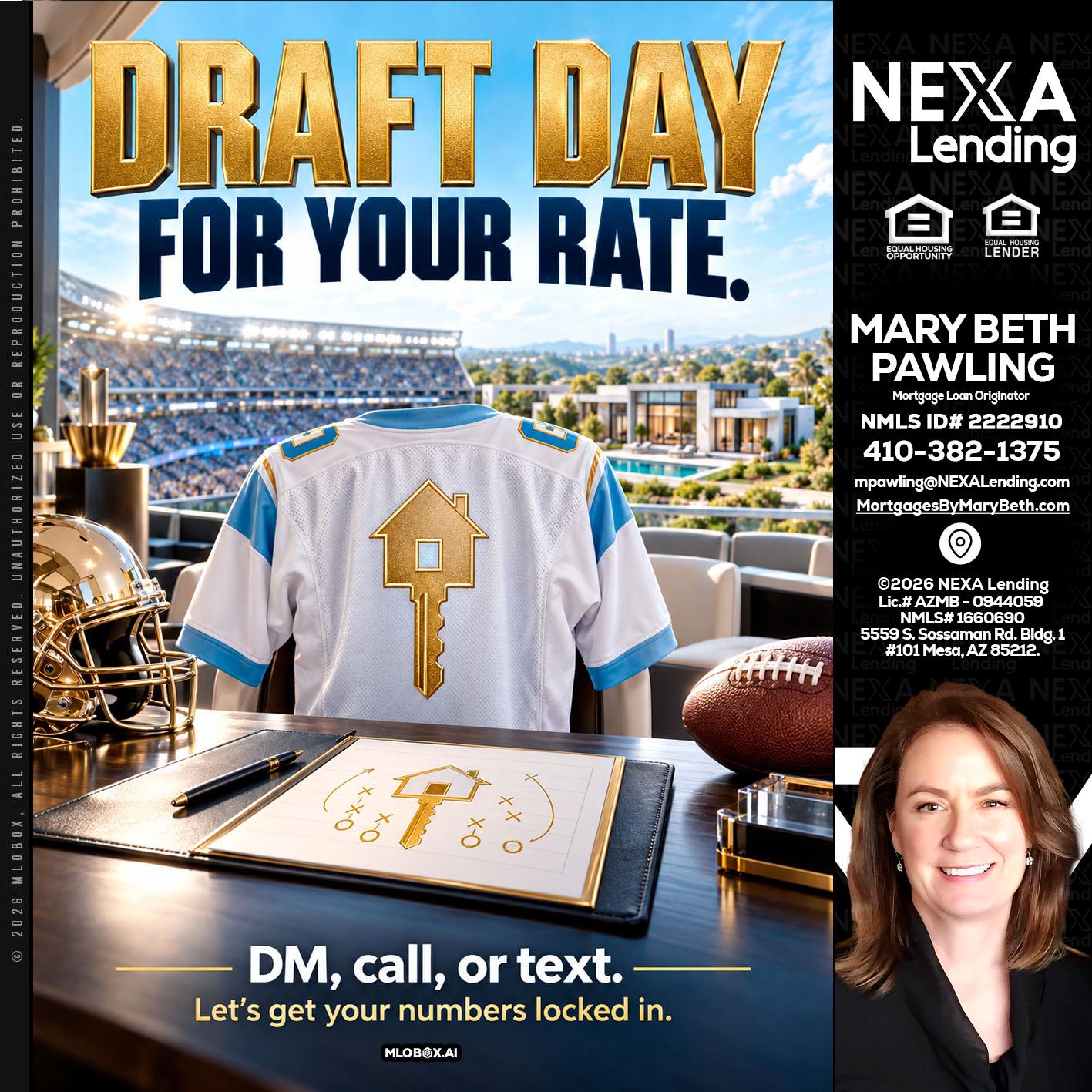 DRAFT DAY - Mary Beth Pawling -Mortgage Loan Originator